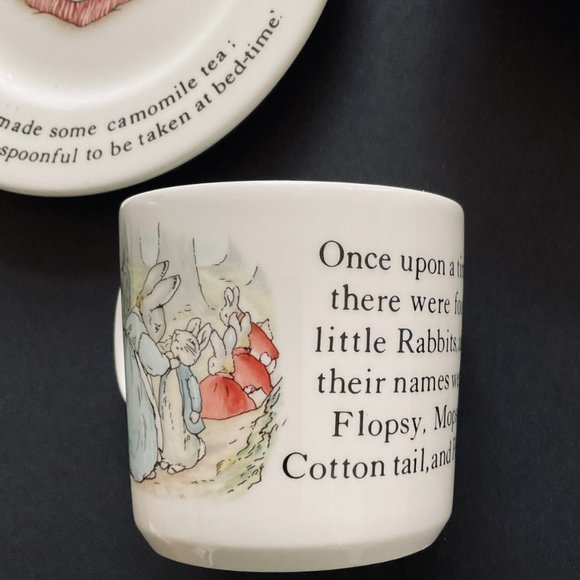 WEDGEWOOD Vintage "Peter Rabbit" Child's 3 Pc Set NWOT - Picture 7 of 9